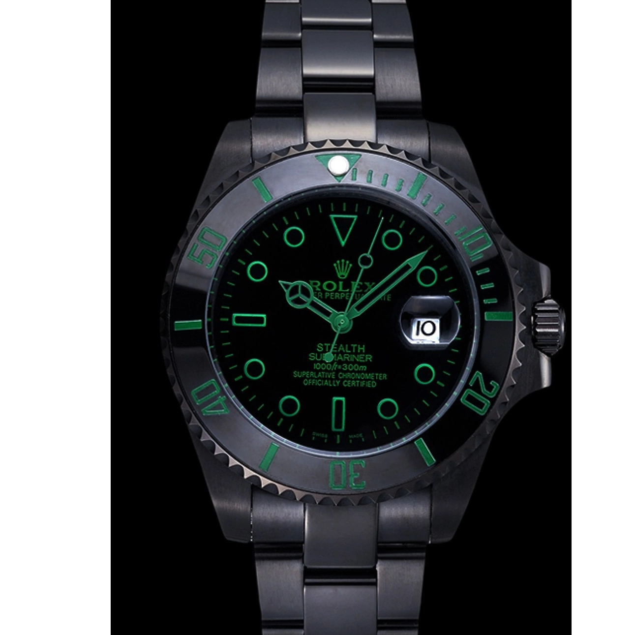 Aaa replica watch Submariner Rolex Stealth Black Ceramic 622007 0711